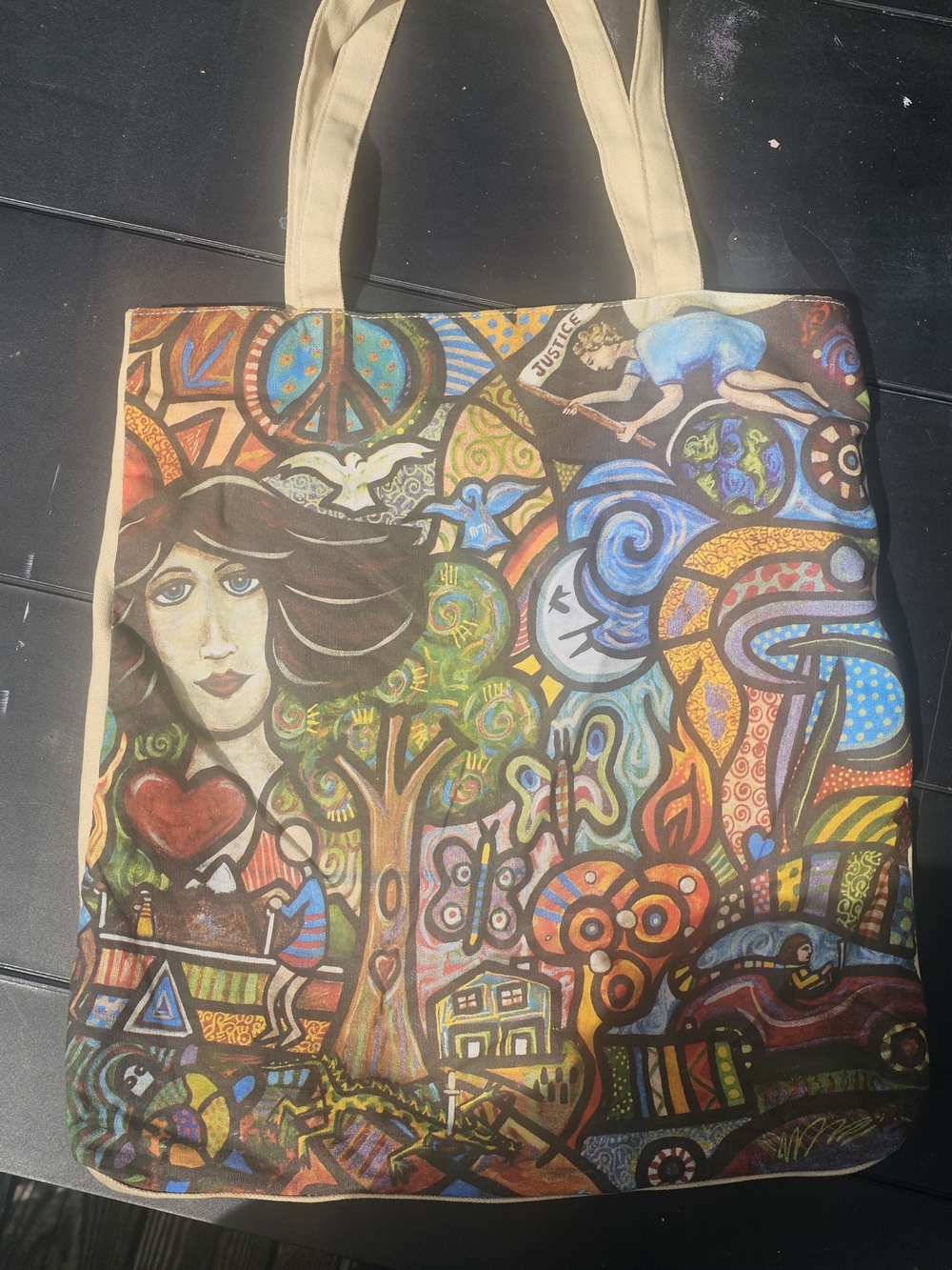True Religion Fragrances Canvas Tote Bag - Daniel Cascardo Art GWP Vintage Y2K